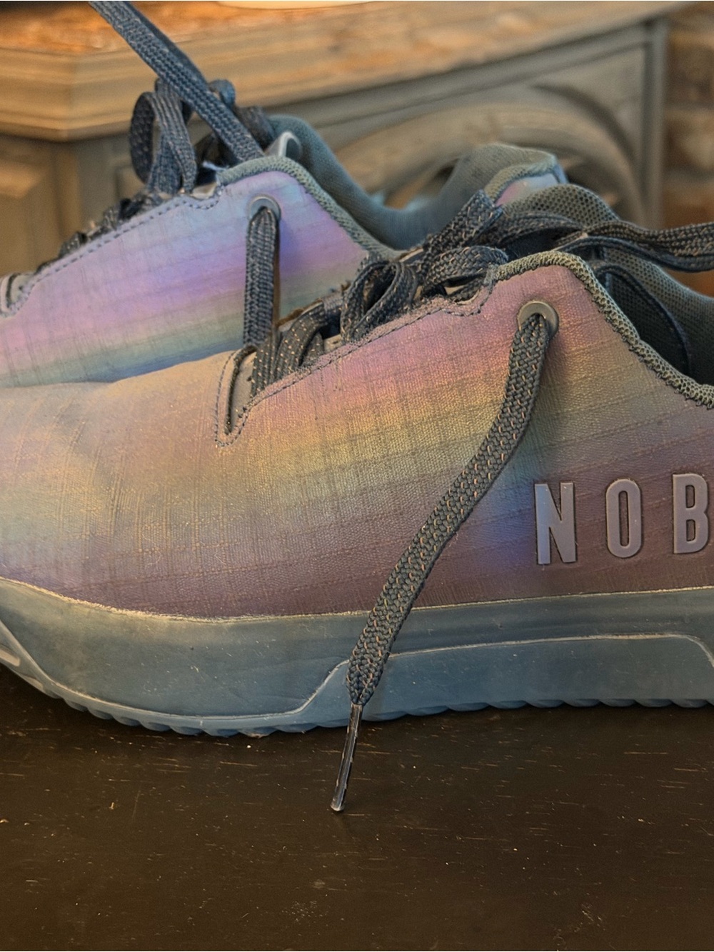 NOBULL limited release men/women’s Iridescent Blue-Purple Trainer. Size 7.5/9
